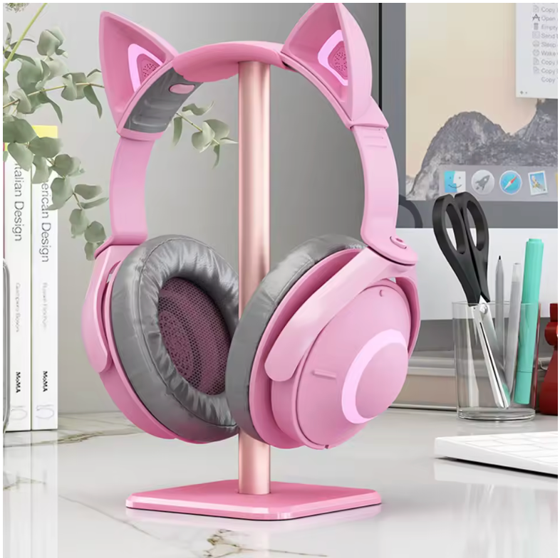 Aluminium Alloy Headphone Holder Rack (Pink)