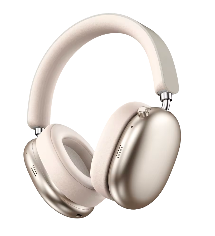 Hot Wireless Bluetooth Headphones Noise Cancelling Earphones Mic Over Ear Sports Gaming Headset For Apple (Gold)
