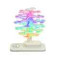 Innovative Lamp Spiral Tree Shape Table Lamp with Colorful Lights And Wireless Phone Watch Charging Pad Bedside Lamp Home Decor